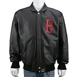 Boston Red Sox Leather Script Jacket