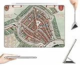 iPad Mini 3 / Mini 2 / Mini Case   Transparent Back Cover - Old map Gouda by Iohannis Blaeu - [Auto Wake/Sleep Function] [Ultra Slim] [Light Weight]