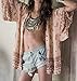 Sakya Women Printed Chiffon Shawl Kimono Cardigan Tops Cover up / Beach Dress