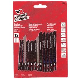 Carbon Jigsaw Blade Set, 12 Pc by Vermont American