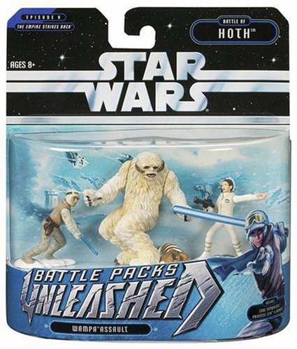 Star Wars Unleashed Battle 4 Pack Luke, Wampa, and Leia