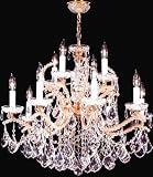 LAMPS BEAUTIFUL Baroness Twelve Light Crystal Chandelier by James R. Moder