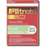 Filtrete Bissell 7, 9, 10, 12, and 14 Belt, 2 Belts Per Pack