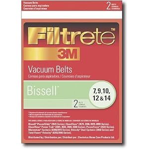 Filtrete Bissell 7, 9, 10, 12, and 14 Belt, 2 Belts Per Pack