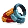 Chunky Thread Bangle - Turquoise & Green (India)