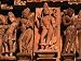 Sculpture Detail of Khajuraho Temples, Khajuraho, India Photographic Poster Print by Chris Mellor, 24x18