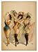 Historic Theater Poster (L), Women wearing brief costumes holding veils with feathers...