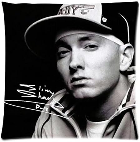 Fit Fashion Cushion Throw Case Pillow Case Cover 18 (Twin Sides) - Rapper King American Missouri Eminem Slim Shady Pillowcase