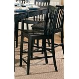 Counter Height Chair (Set of 2) in Rich Black - Coaster