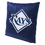 MLB Tampa Bay Rays 16-Inch Polyester Felt Plush Pillow