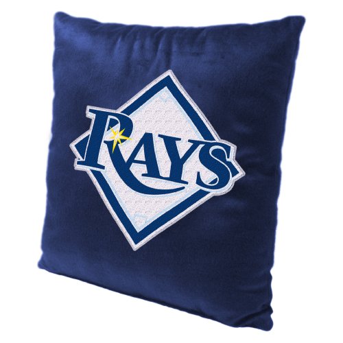 MLB Tampa Bay Rays 16-Inch Polyester Felt Plush Pillow