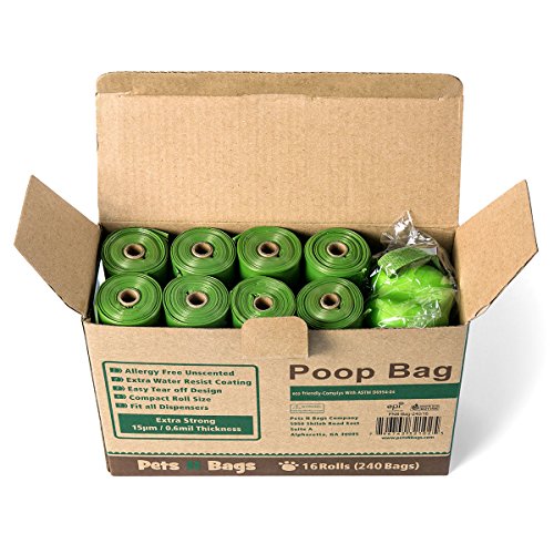 Poopbags Dog Waste Bag Dispenser Holder 16 Refill Rolls 240 Count Pet Supplies eBay