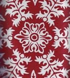 Martha Stewart Flannel Twin Sheet Set Flurry Red NEW