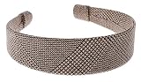 L. Erickson USA 1 1/2 Headband - Brown Weavers Italian Silk