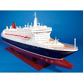 Queen Mary 2 40 Cruise Ship Wood Model Cunard Ocean Liner Replica Nautical Boat Maritime... by Handcrafted Model Ships