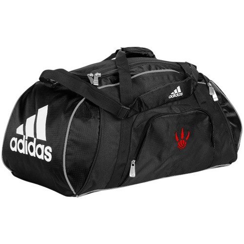 adidas Toronto Raptors Black Team Logo Gym Duffel Bag