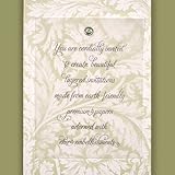 Printable DIY Invitations Kit - Premium 100% Recycled Vintage Leaf Print with Tourmaline Crystal Brad (10 count) Printable DIY Invitations Kit - Premium 100% Recycled Vintage Leaf Print with Tourmaline Crystal Brad (10 count)