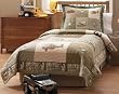 Alpha Bravo Charlie Full / Queen Size Quilt with 2 Shams