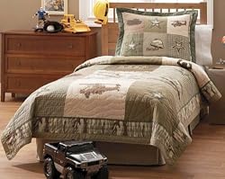 Alpha Bravo Charlie Twin Quilt with Sham