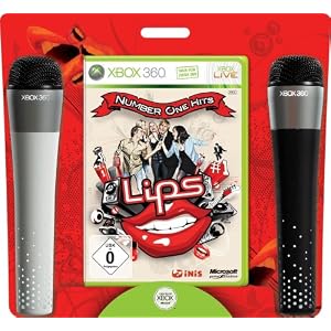QD: Lips Number One Hits inkl. 2 Mics (Xbox 360) für 29,99 Euro inkl. Versand auf Amazon