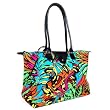 Large Foldable Jungle Print Tote Travel Handbag