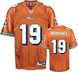 Miami Dolphins Brandon Marshall Orange Alternate Premier Reebok Jersey (L)