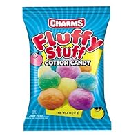 Fluffy Stuff Cotton Candy, 2.5-Ounce Bags (Pack of 12)