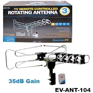 QuantumFX ANT-104 Remote Controlled Rotating Outdoor Antenna
