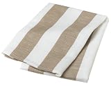 Domestique Bold Stripe Set of 3 Kitchen Towels, Natural