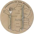 Stainless Steel Laguiole Verdier Heavy Duty Cheese Set with Round Map of France Board