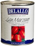 DeLallo Imported San Marzano Whole Peeled Tomatoes, 28-Ounce Cans (Pack of 6)