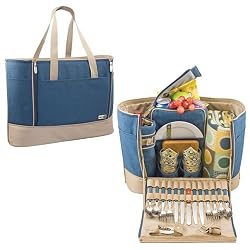 Montecito Insulated Picnic Tote For 4 (Equinox)