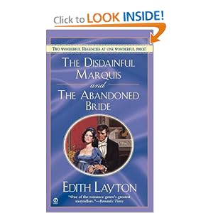 The Disdainful Marquis, and The Abandoned Bride (Signet Regency Romance) by Edith Layton