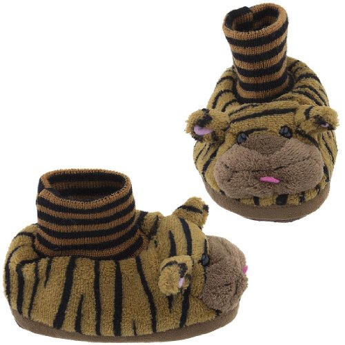 Tiger Animal Sock Top Slippers for Toddlers