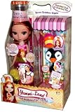 Yummi-Land Ice Cream Pop Girls Scented 12 Inch Tall Doll and Scented 3.5 Inch Tall Pet Playset - Renee Rainbow Ripple with Paulina Pralines Penguin Plus Yummi-licious Headband, Hairbrush and 16 Inch Tall Plastic Bank Bottle