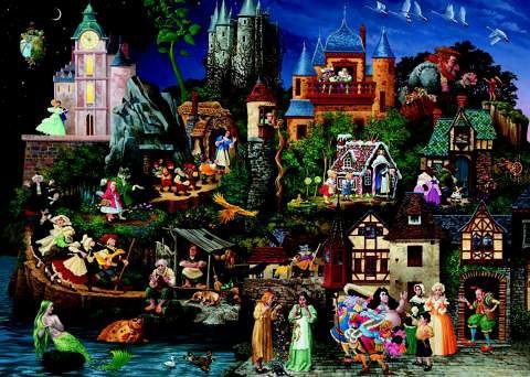 Childrens Toyshop  Toys : Jumbo Puzzle - James Christensen Collection - Fairy Tales (1000 pieces)