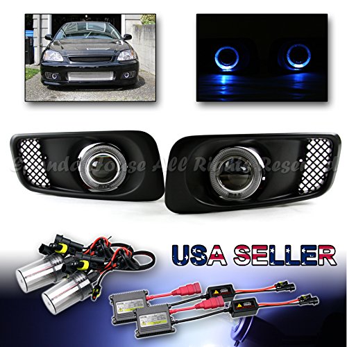 For 99 00 Civic 3 Projector Fog Lights Blue Led Angel Eye Switch 10000k Hid Mstislasdsdgerasimov For 99 00 Civic 3 Projector Fog Lights Blue Led Angel Eye Switch 10000k Hid Mstislasdsdgerasimov