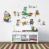 Decowall, DW-1310, Pirates & Treasure Island children's wall stickers