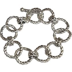 Tennis Bracelets for Womens Silver Jewelry 8.5 inches (brclt224)