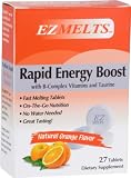 EZ Melts Rapid Energy Boost, Natural Orange Flavor, 27 Tablets