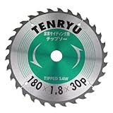 窯業サイディングチップソー 180×1.8mm×30P/丸ノコ/替刃/非金属/セラミック【TENRYU】
