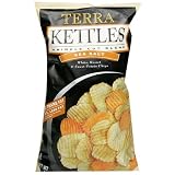 Terra Kettles Krinkle Cut Blend Potato Chips, Sea Salt, 14.5-Ounce Bags (Pack of 12)