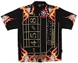 Las Vegas Casino Craps Dice Flames Biker Shirt, Dragonfly