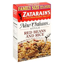 Zatarain's Family Size New Orleans Style Mixes, Red Beans & Rice, 12-Ounce Boxes (Pack of 12)