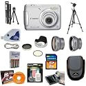 Canon PowerShot A480 (Silver) 10.0 Megapixel Digital Camera + Lenses + Filters + 2GB Memory & Pro Accessory Kit