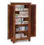 Arts & Crafts Media Cabinet (Cottage Oak) (50.25"H x 26"W x 11"D)