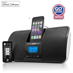 GOgroove SENSE Speaker Sound System and Charging Dock with FM Radio and Alarm Clock (3rd Generation Updated Version 07/31/2011) - Works for Most Generation iPods and iPhone 3G , 3GS , 4 , 4S GOgroove SENSE Speaker Sound System and Charging Dock with FM Radio and Alarm Clock (3rd Generation Updated Version 07/31/2011) - Works for Most Generation iPods and iPhone 3G , 3GS , 4 , 4S