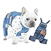 Leowow Pet Dog Denim Clothes Small Dogs Cowboy Overalls Classic Puppy Vintage Clothes Cat Apparel-M