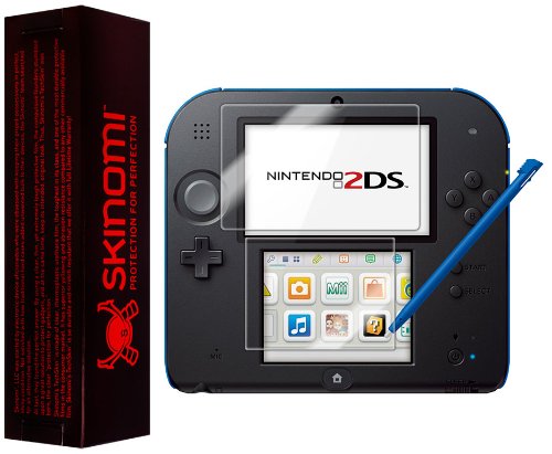 SkinomiScreen Protector Compatible with Nintendo 2DS Clear TechSkin TPU Anti-Bubble HD Film