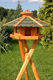 Wunderschoenes Vogelhaus mit Staender, behandelt